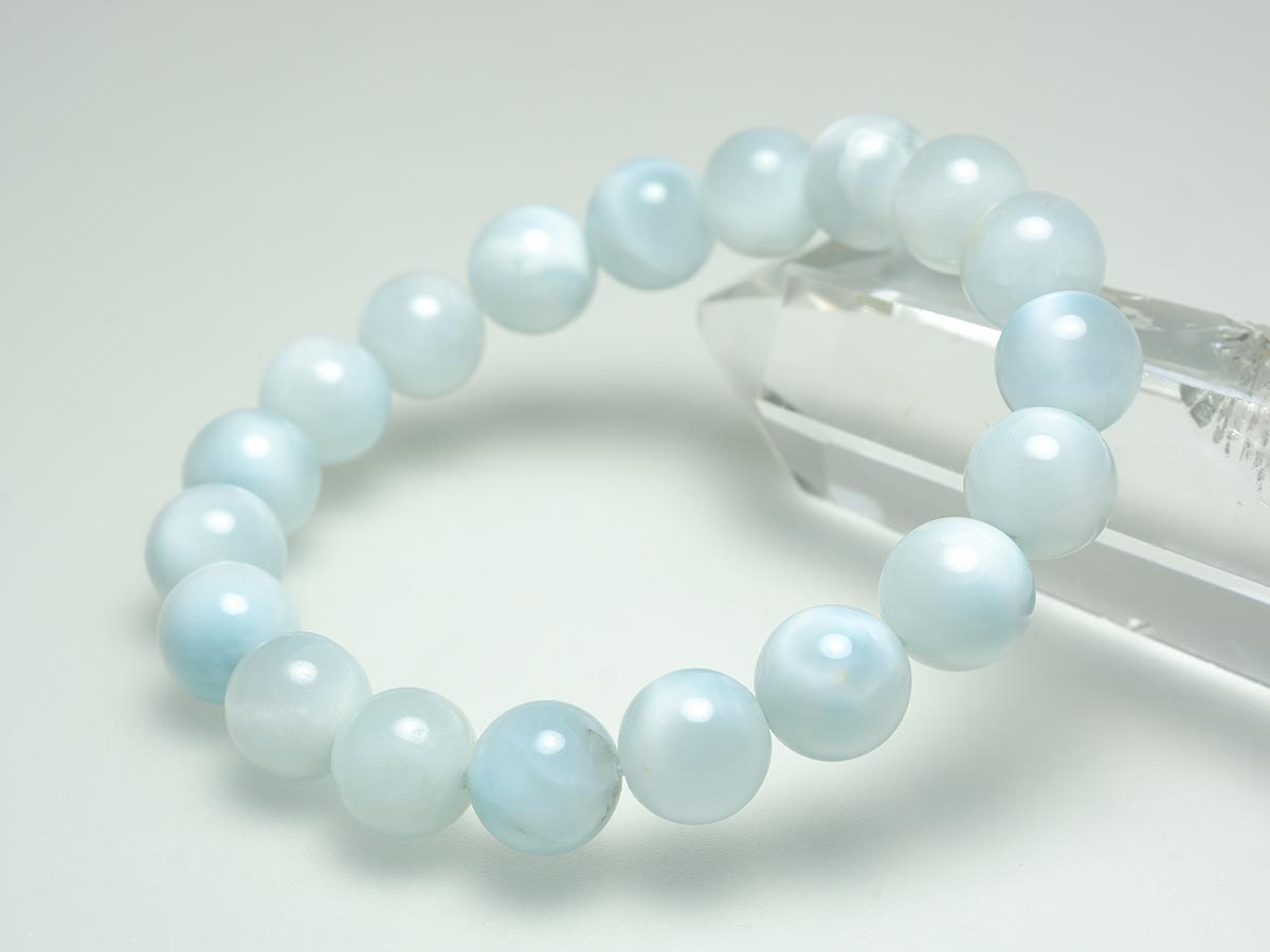 ラリマー ブレスレット 10mm 一点物 211-2535