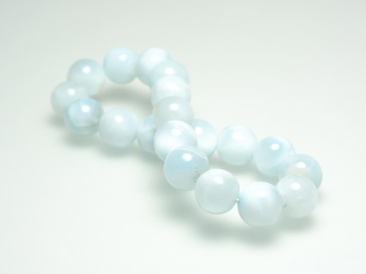 ラリマー ブレスレット 10mm 一点物 211-2535