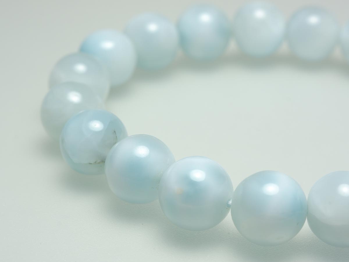 ラリマー ブレスレット 10mm 一点物 211-2535