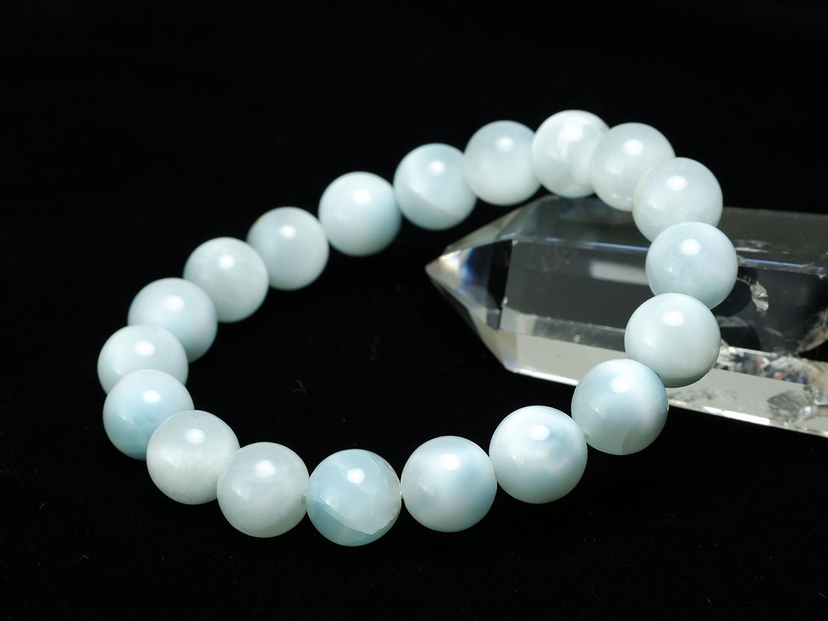 ラリマー ブレスレット 10mm 一点物 211-2535
