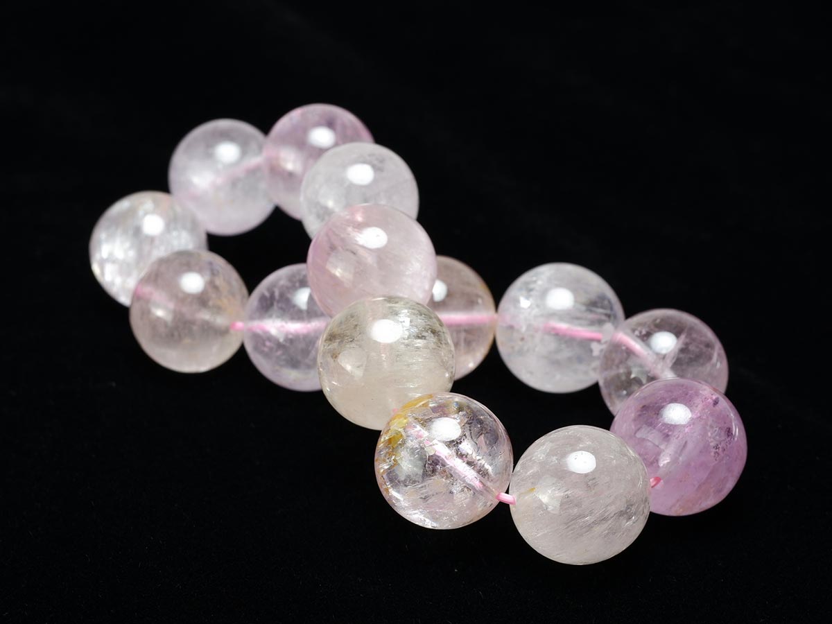 クンツァイト ブレスレット 16mm 一点物 211-2590
