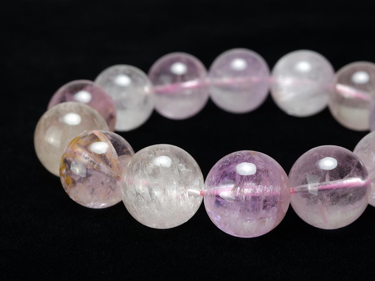 クンツァイト ブレスレット 16mm 一点物 211-2590