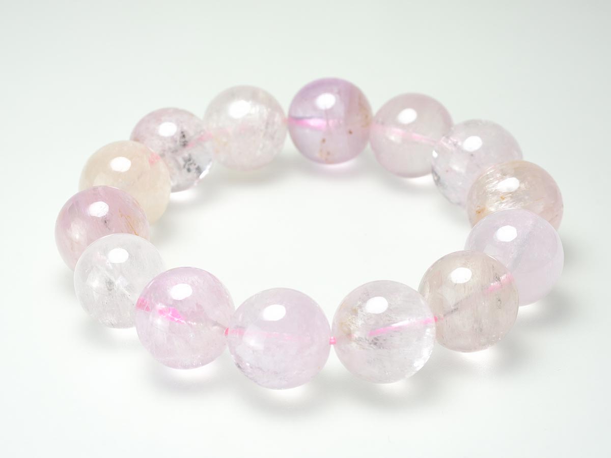 クンツァイト ブレスレット 16mm 一点物 211-2590