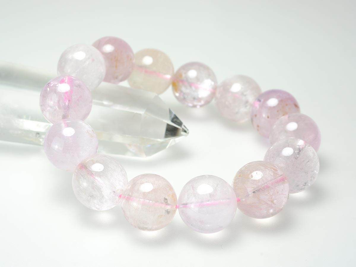クンツァイト ブレスレット 16mm 一点物 211-2590