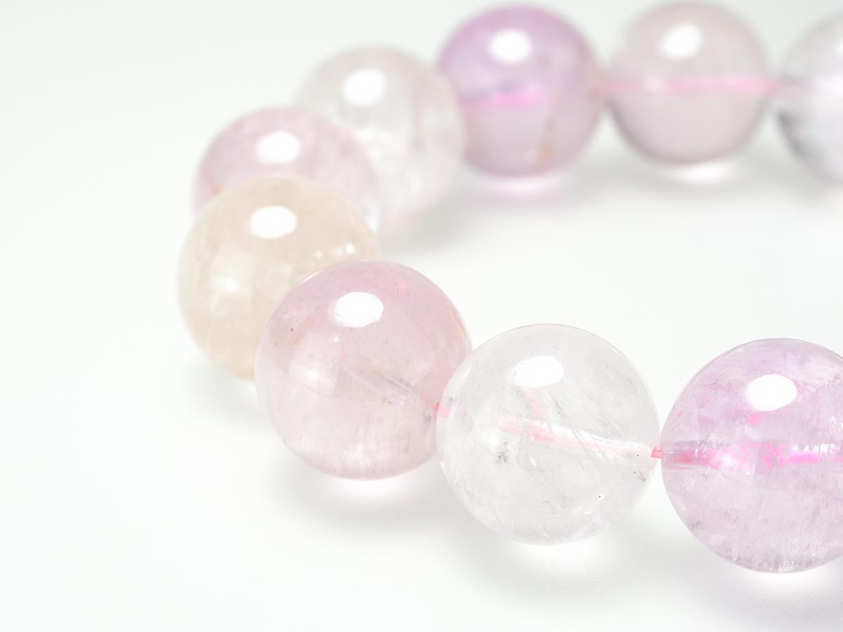 クンツァイト ブレスレット 16mm 一点物 211-2590
