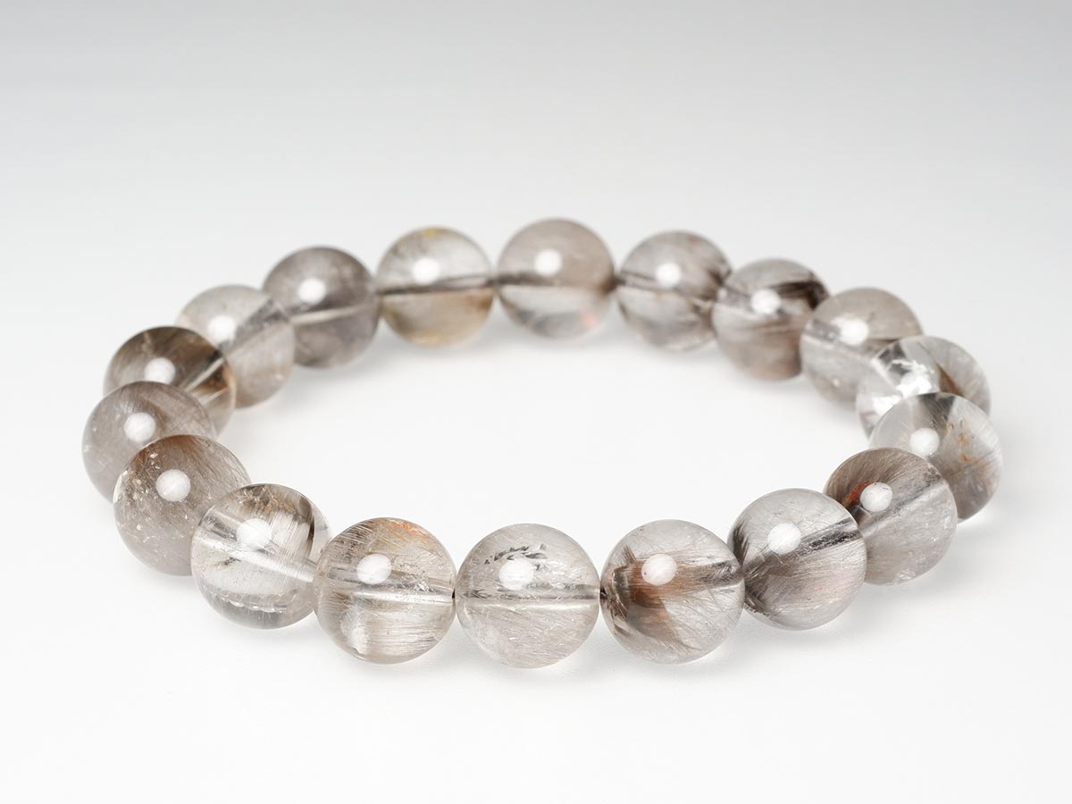 ルチルクォーツ プラチナルチル ブレスレット 11mm 一点物 211-4490