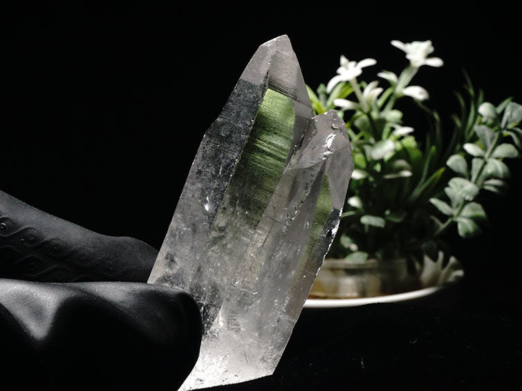 レムリアンシード 水晶 ダブルポイント 原石 ブラジル ミナスジェライス州 コリント産 証明書付属 一点物  271-227 [sold out]