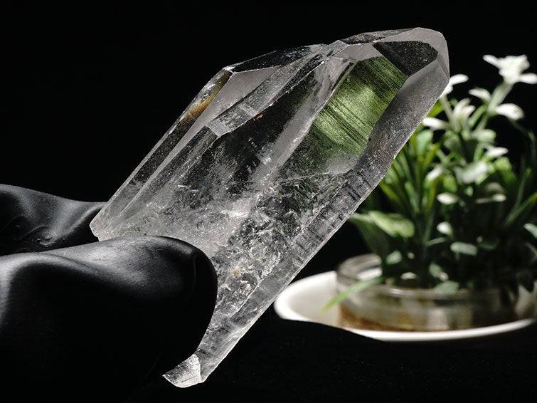 レムリアンシード 水晶 ダブルポイント 原石 ブラジル ミナスジェライス州 コリント産 証明書付属 一点物  271-227 [sold out]