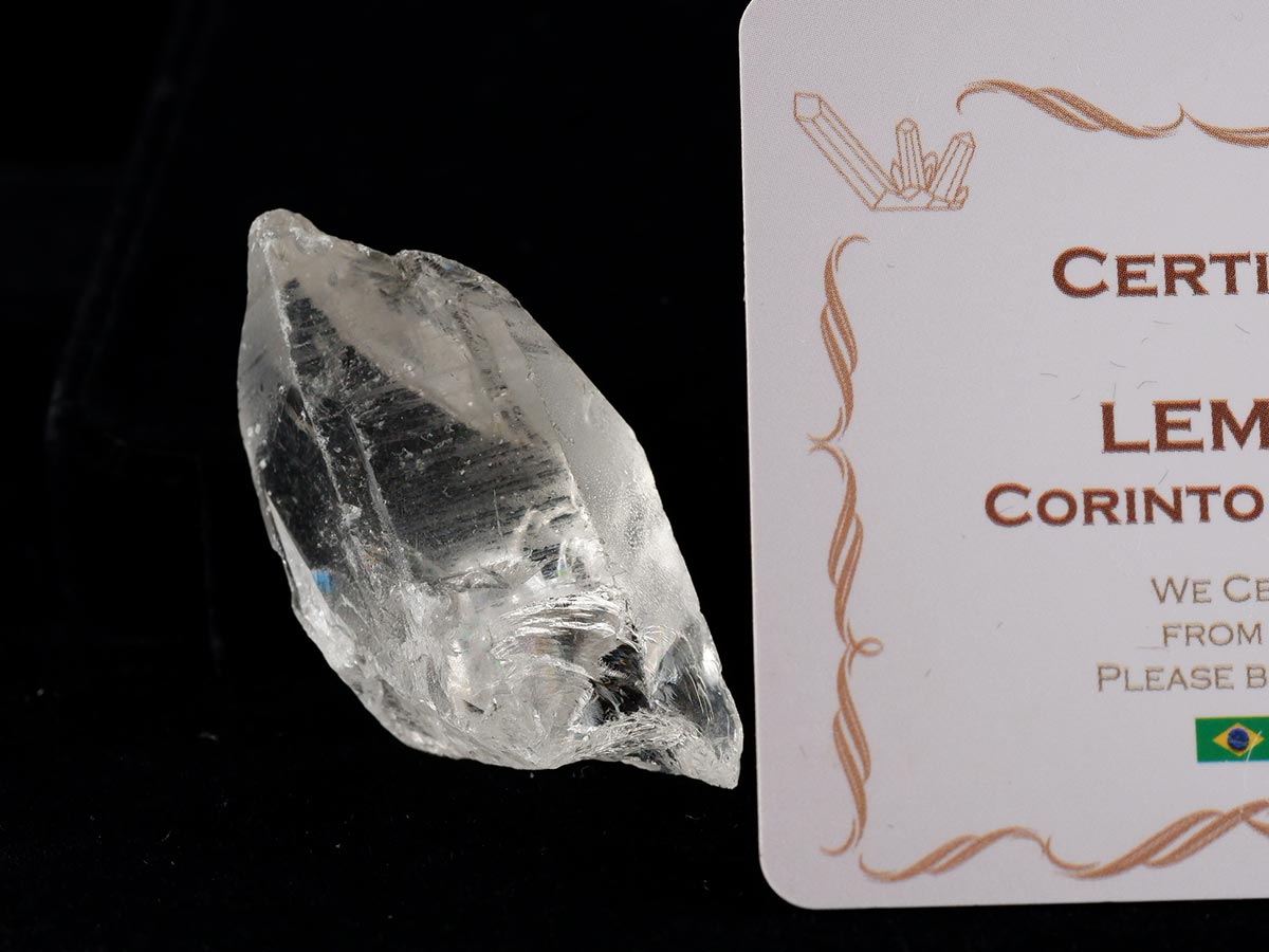 レムリアンシード 水晶 原石 ブラジル ミナスジェライス州 コリント産 証明書付属 一点物 271-851