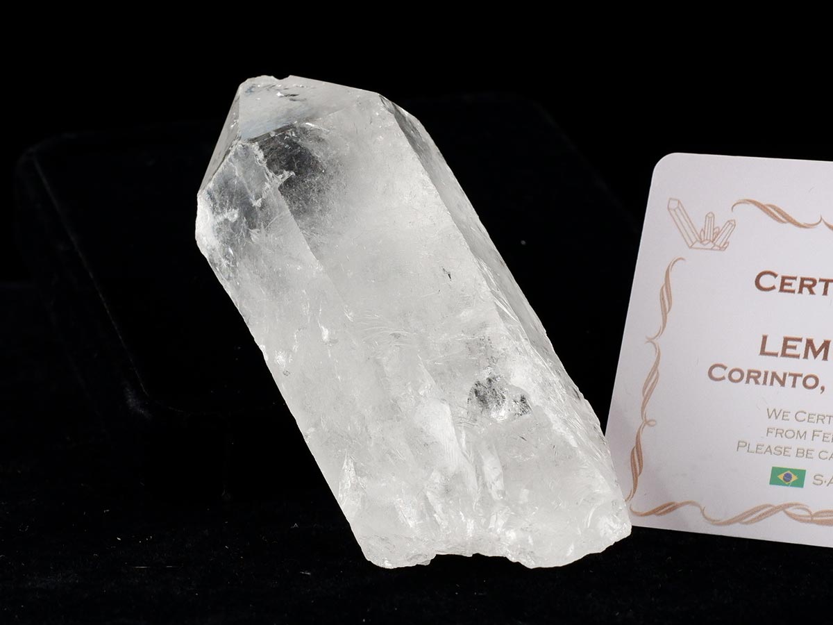レムリアンシード 水晶 原石 ブラジル ミナスジェライス州 コリント産 証明書付属 一点物 271-853