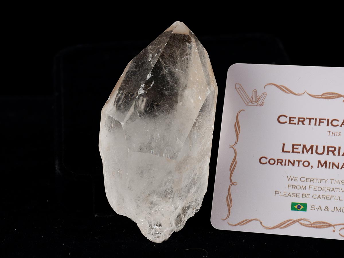レムリアンシード 水晶 原石 ブラジル ミナスジェライス州 コリント産 証明書付属 一点物 271-859
