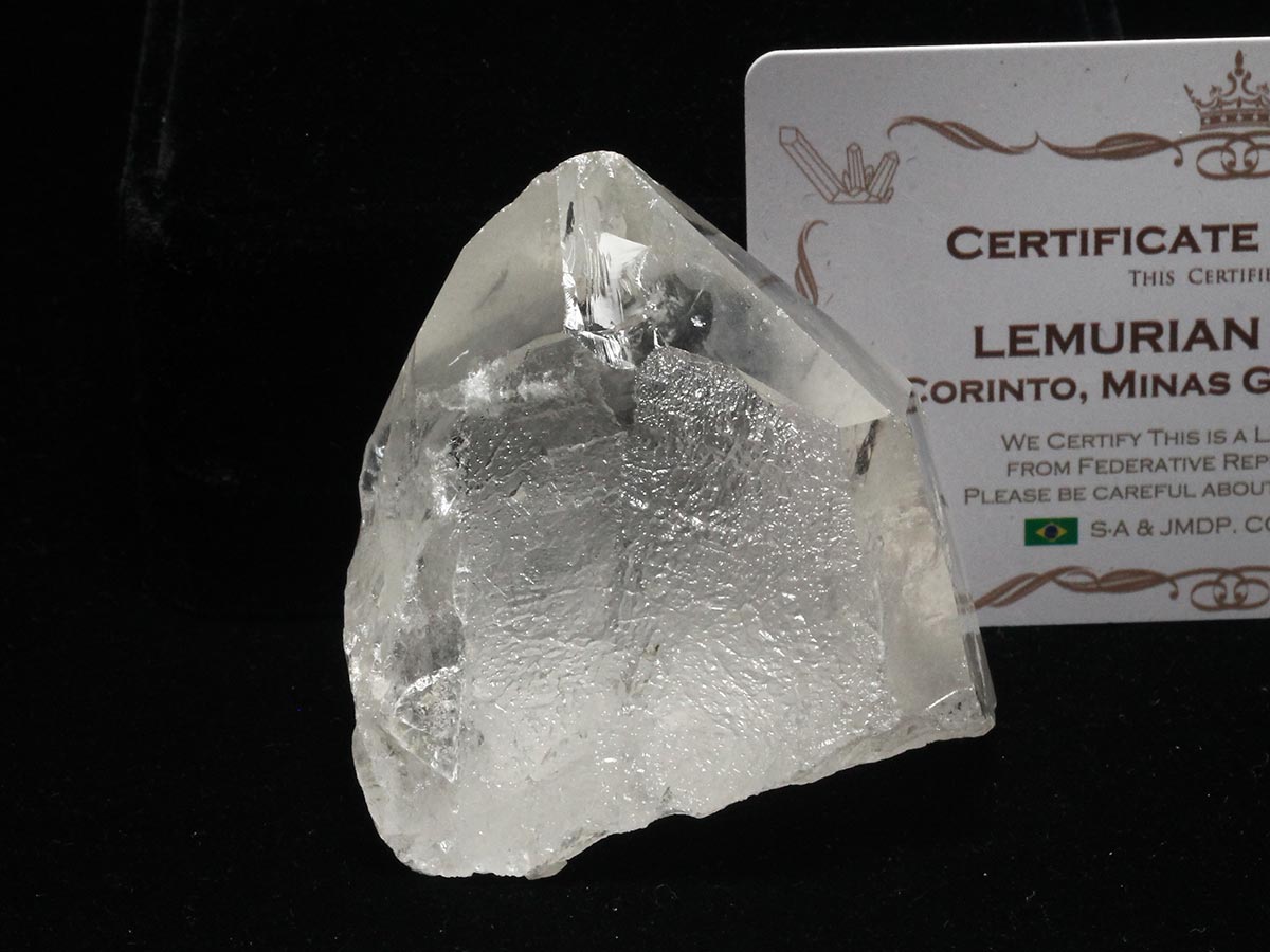 レムリアンシード 水晶 原石 証明書付属 ブラジル ミナスジェライス州 コリント産 レムリアンシードクリスタル 一点物 271-894
