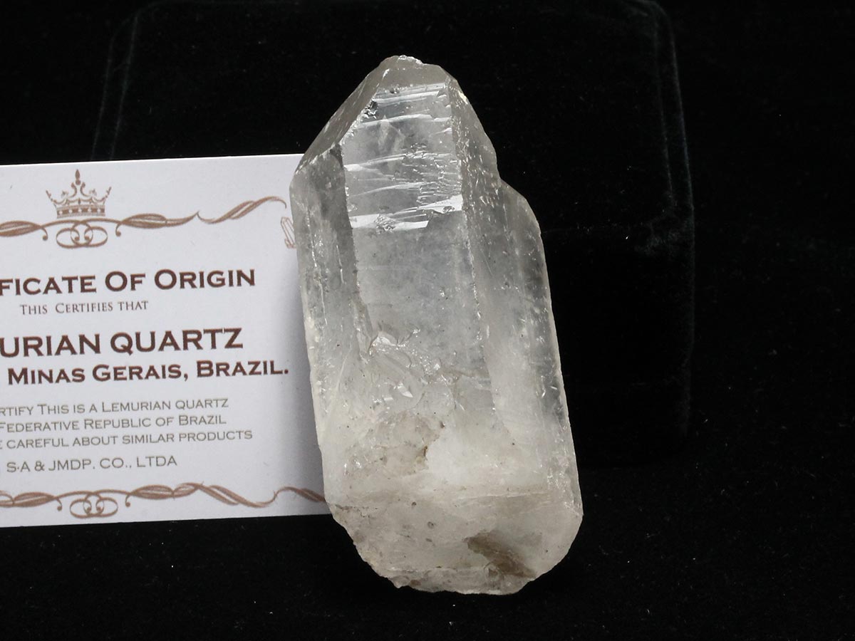 レムリアンシード 水晶 原石 証明書付属 ブラジル ミナスジェライス州 コリント産 レムリアンシードクリスタル 一点物 271-913