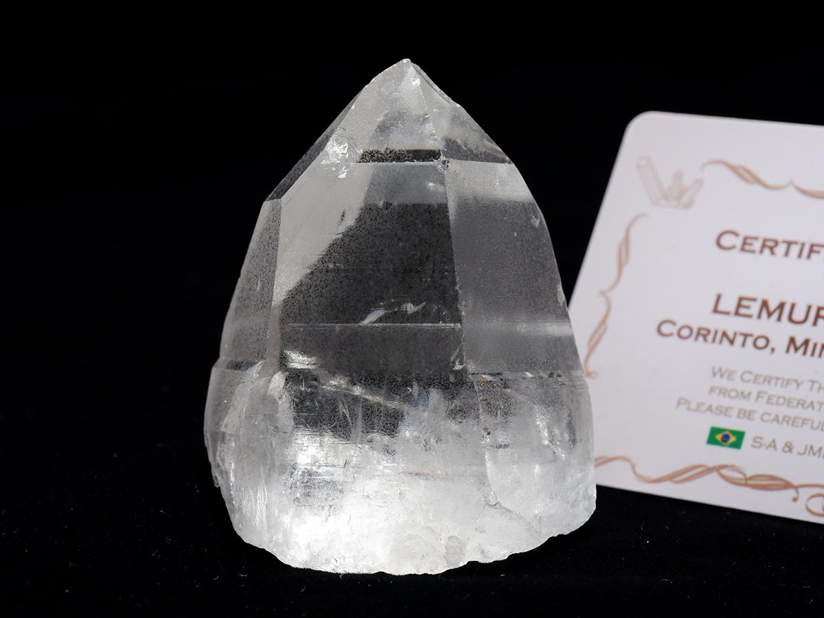 レムリアンシード 水晶 原石 証明書付属 ブラジル ミナスジェライス州 コリント産 レムリアンシードクリスタル 一点物  271-936