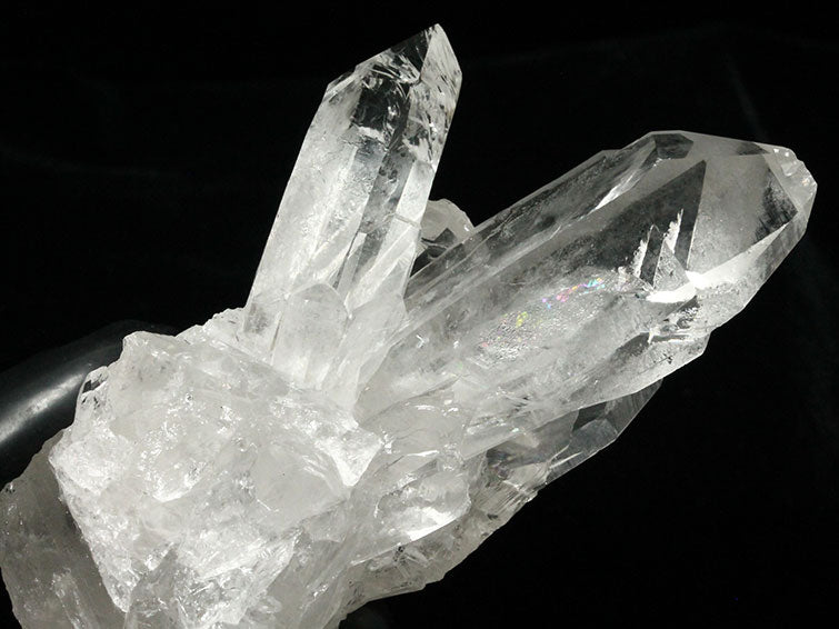 水晶クラスター 原石 虹入り ブラジル ミナスジェライス州 コリント産 証明書付属 レムリアンシード 272-116