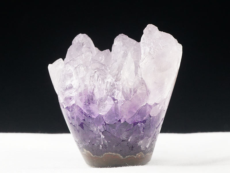 フラワーアメジストクラスター ウルグアイ産 花型 amethyst 原石 一点物 272-263