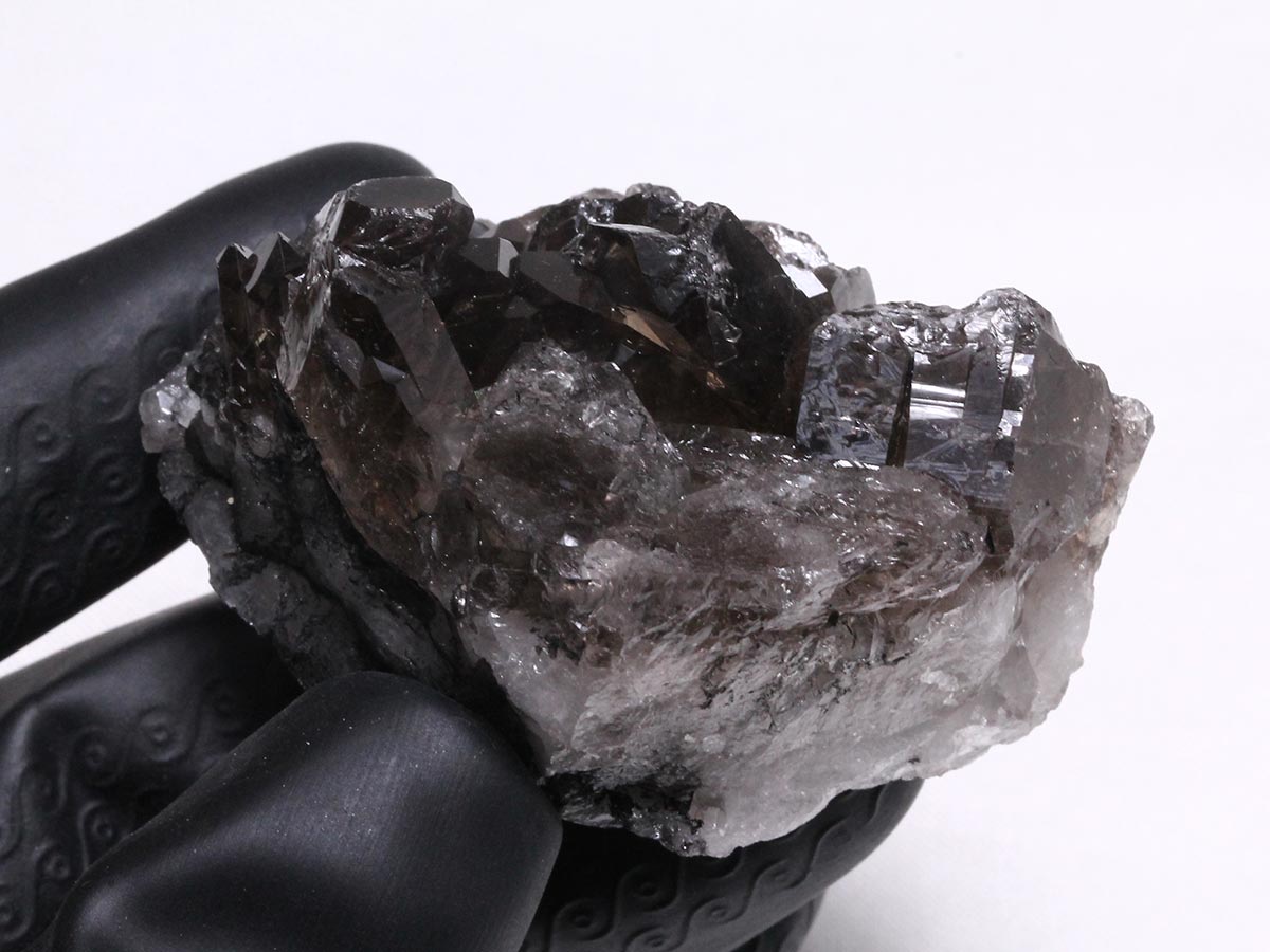 スモーキークォーツ クラスター ブラジル産 煙水晶 原石 一点物 272-318