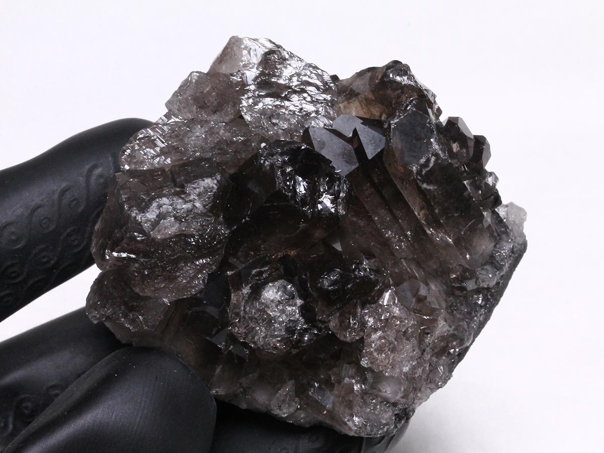 スモーキークォーツ クラスター ブラジル産 煙水晶 原石 一点物 272-318