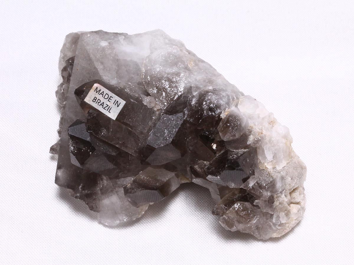 スモーキークォーツ クラスター ブラジル産 煙水晶 原石 一点物 272-319