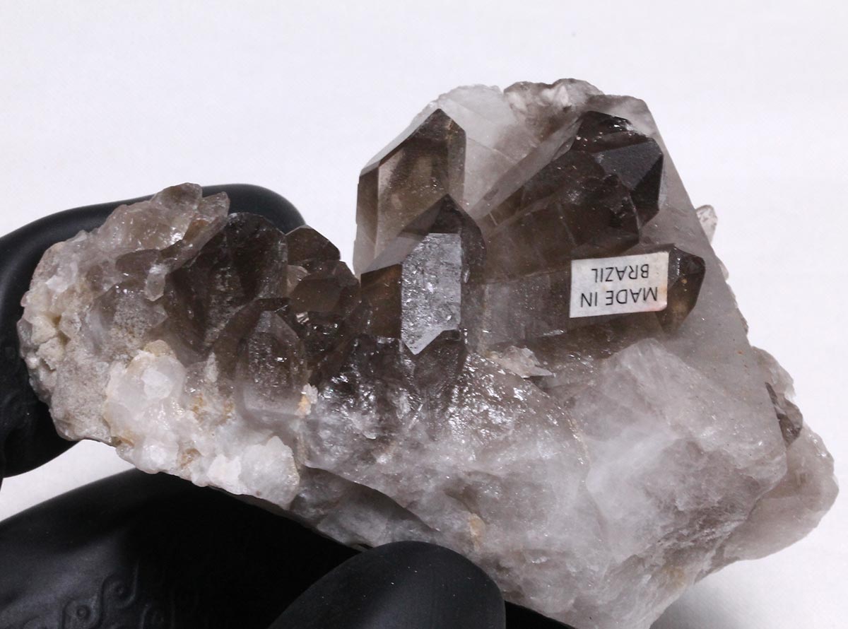 スモーキークォーツ クラスター ブラジル産 煙水晶 原石 一点物 272-319