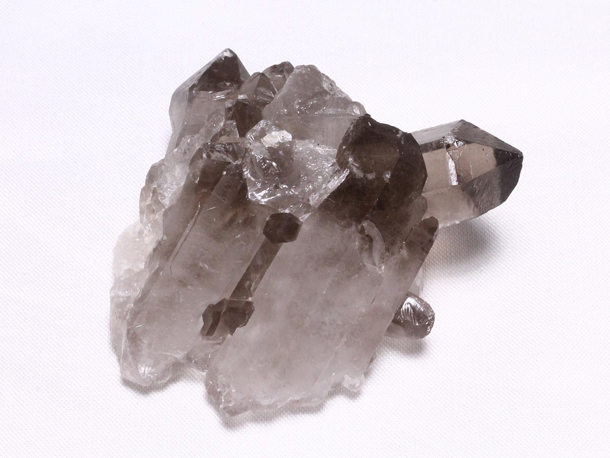 スモーキークォーツ クラスター ブラジル産 煙水晶 原石 一点物 272-321