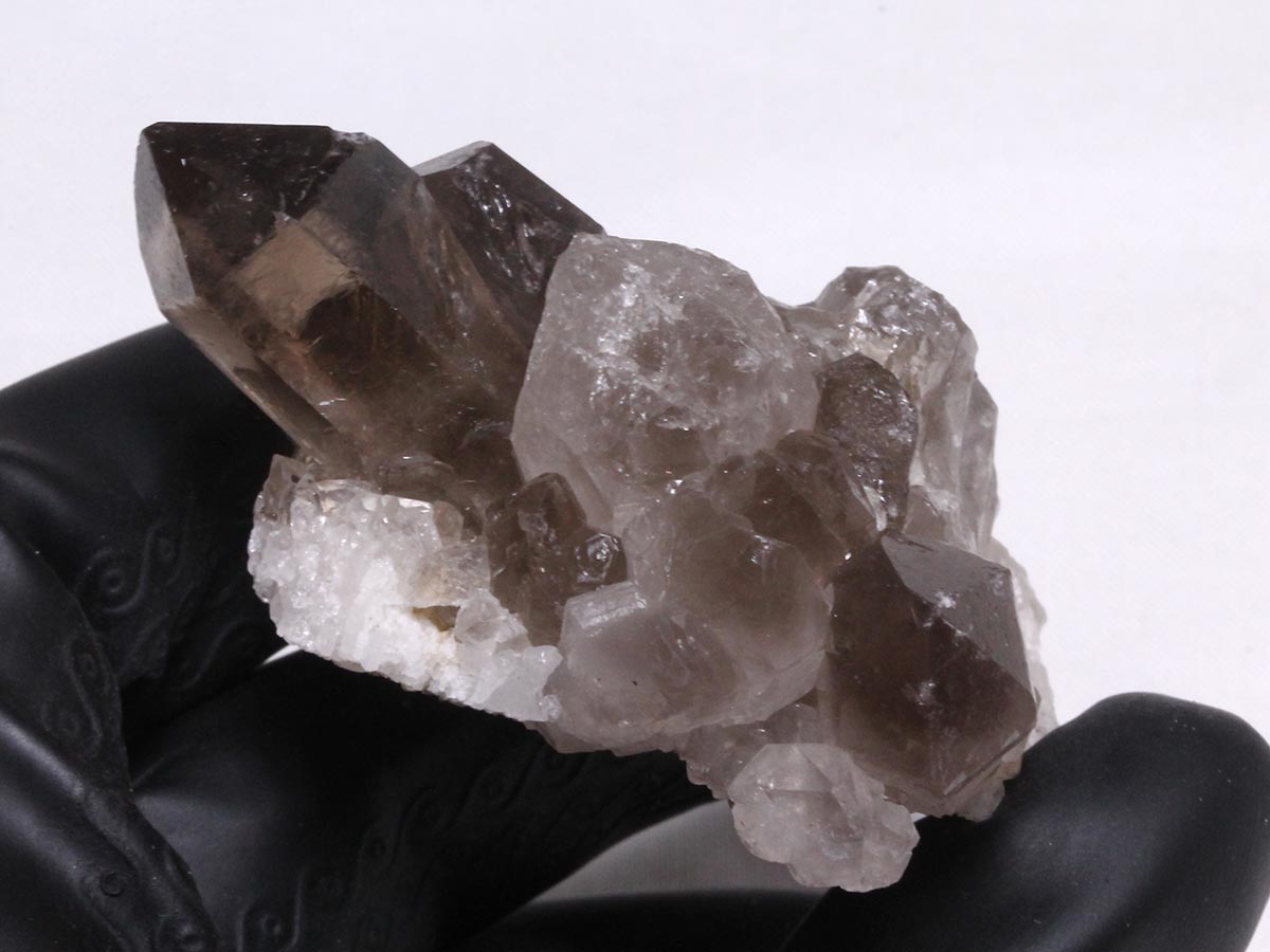 スモーキークォーツ クラスター ブラジル産 煙水晶 原石 一点物 272-321