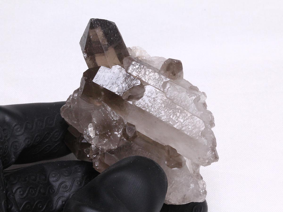 スモーキークォーツ クラスター ブラジル産 煙水晶 原石 一点物 272-321