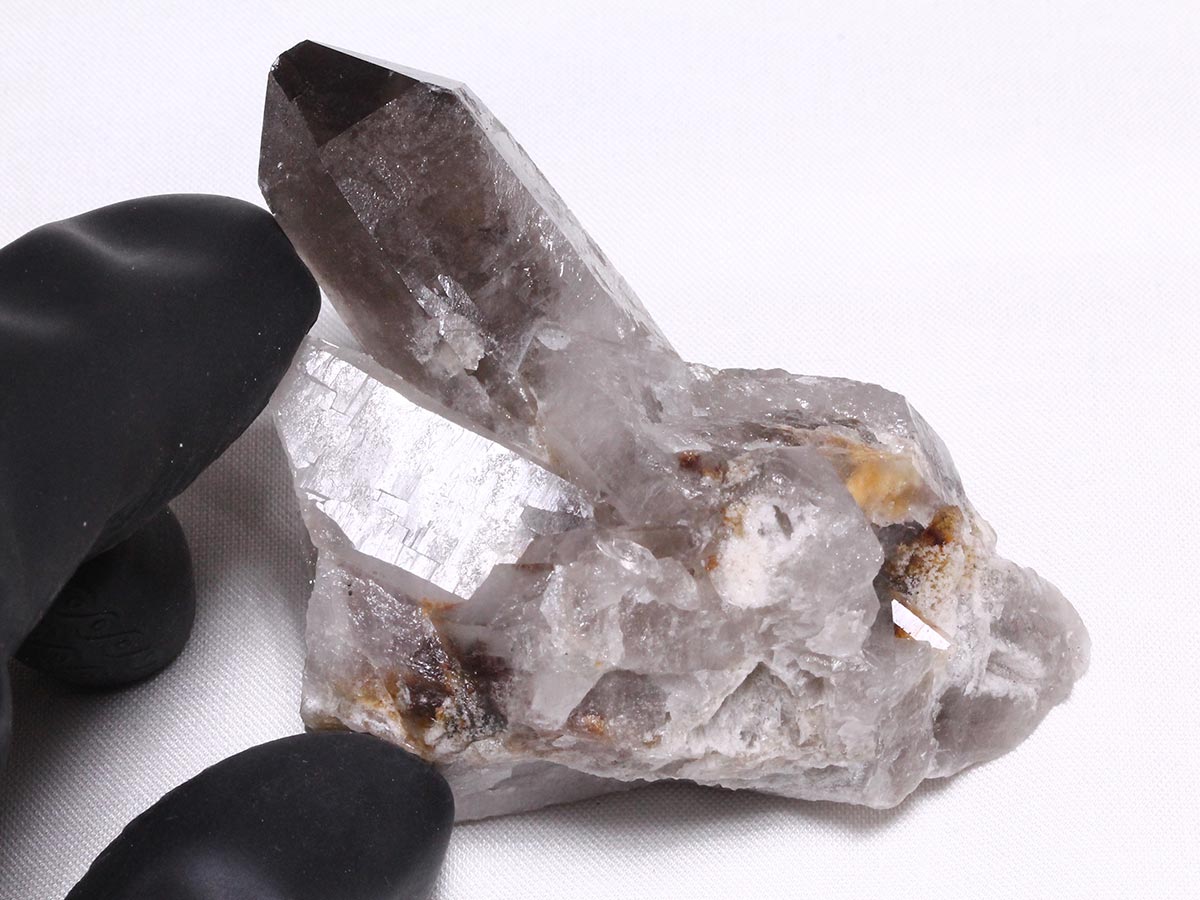 スモーキークォーツ クラスター ブラジル産 煙水晶 原石 一点物 272-322