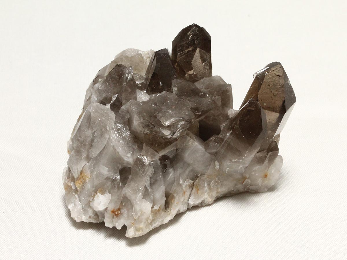 スモーキークォーツ クラスター ブラジル産 煙水晶 原石 一点物 272-324