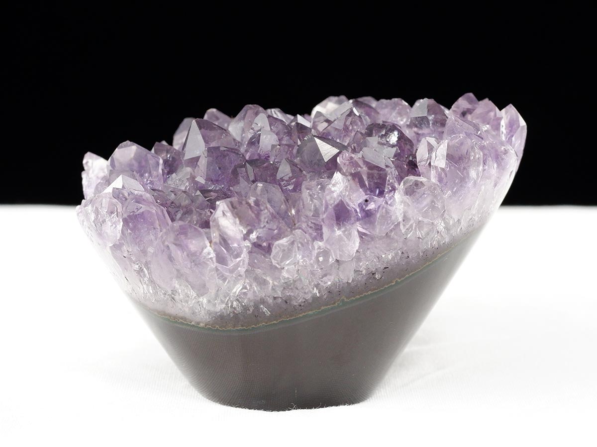 アメジスト クラスター ウルグアイ産 フラワーアメジスト 花型 原石 置物 amethyst 一点物 272-336