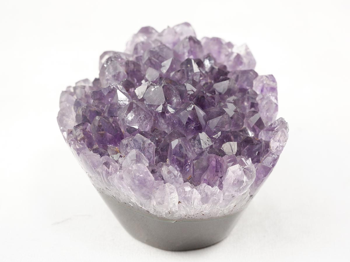 アメジスト クラスター ウルグアイ産 フラワーアメジスト 花型 原石 置物 amethyst 一点物 272-336