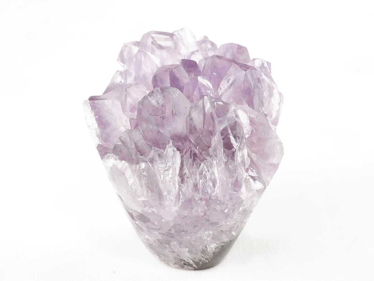 アメジスト クラスター ウルグアイ産 フラワーアメジスト 花型 原石 置物 amethyst 一点物 272-337