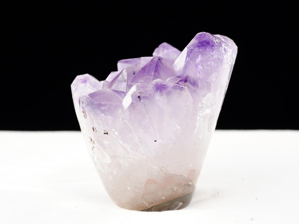 アメジスト クラスター ウルグアイ産 フラワーアメジスト 花型 原石 置物 amethyst 一点物 272-338