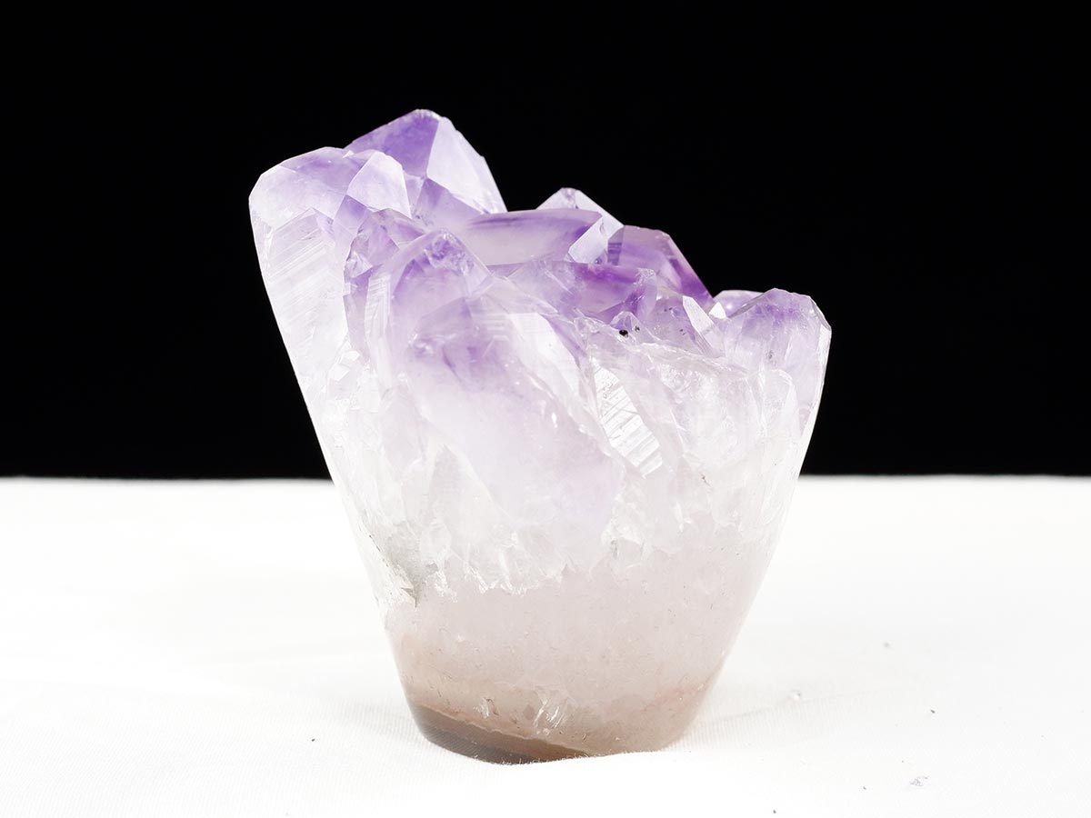 アメジスト クラスター ウルグアイ産 フラワーアメジスト 花型 原石 置物 amethyst 一点物 272-338