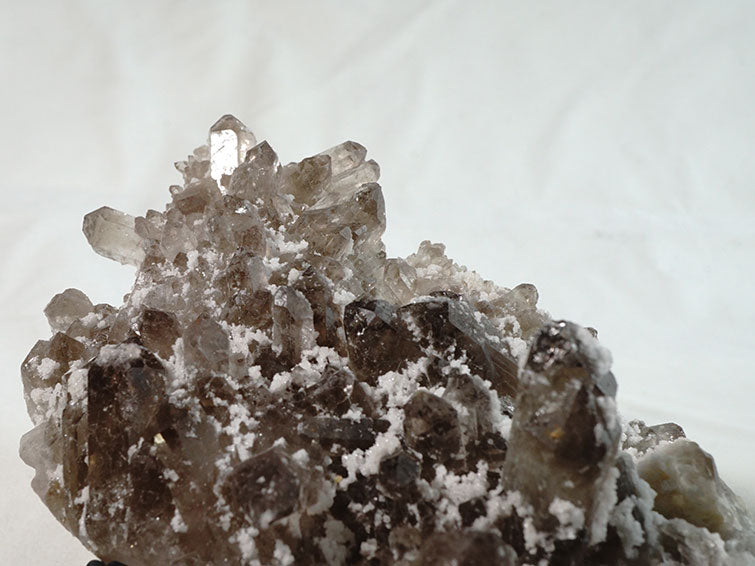 スモーキークォーツ クラスター 煙水晶 原石 ブラジル産 一点物 282-202