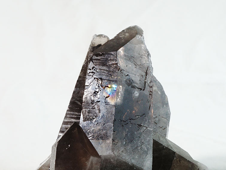 スモーキークォーツ クラスター モリオン 黒水晶 煙水晶 原石 ブラジル産 一点物 282-203