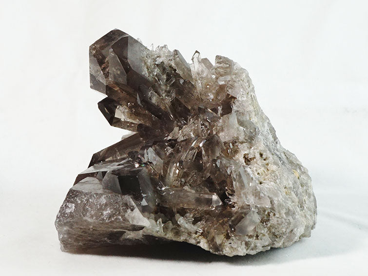 スモーキークォーツ クラスター モリオン 黒水晶 煙水晶 原石 ブラジル産 一点物 282-205