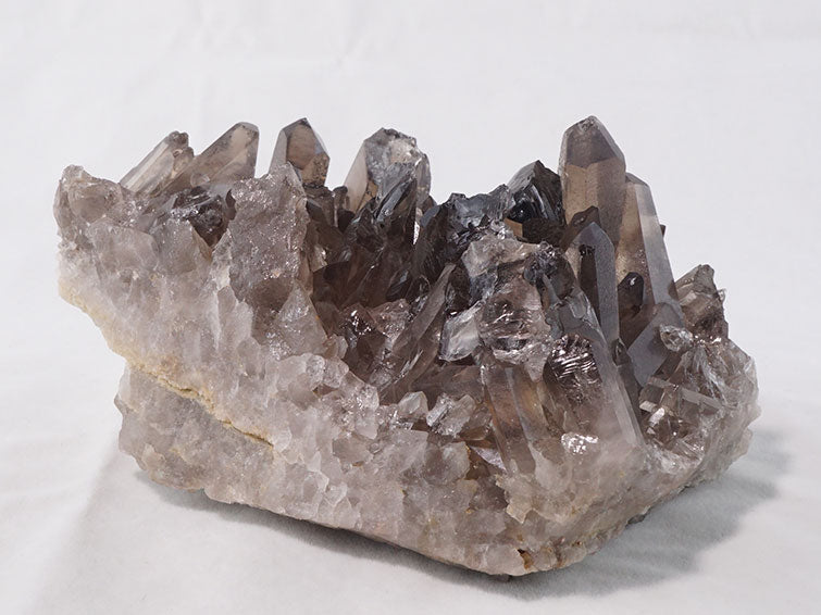 スモーキークォーツ クラスター モリオン 黒水晶 原石 ブラジル産 一点物 282-362