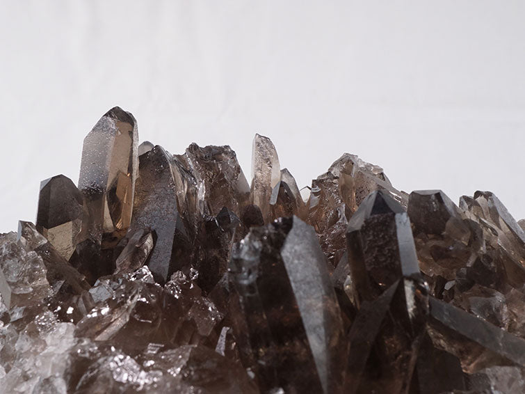 スモーキークォーツ クラスター モリオン 黒水晶 原石 ブラジル産 一点物 282-362