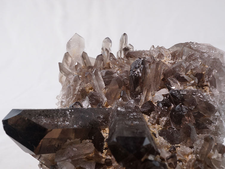 スモーキークォーツ クラスター モリオン 黒水晶 原石 ブラジル産 一点