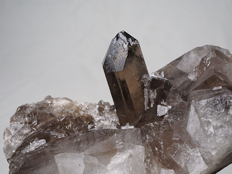 スモーキークォーツ クラスター 煙水晶 原石 モリオン 黒水晶 ブラジル産 一点物 282-506