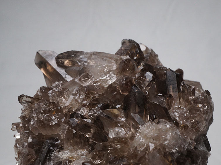 1Kg スモーキークォーツ クラスター 煙水晶 原石 モリオン 黒水晶 ブラジル産 一点物 282-508
