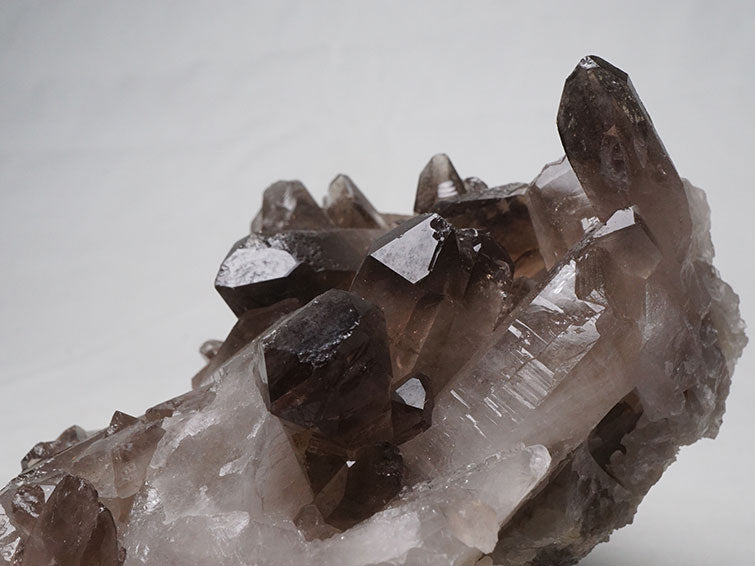 スモーキークォーツ クラスター 煙水晶 原石 モリオン 黒水晶 ブラジル産 一点物 282-510