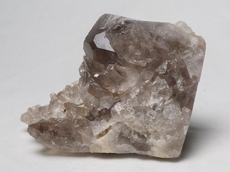 スモーキークォーツ クラスター 煙水晶 原石 モリオン 黒水晶 ブラジル産 一点物 282-518