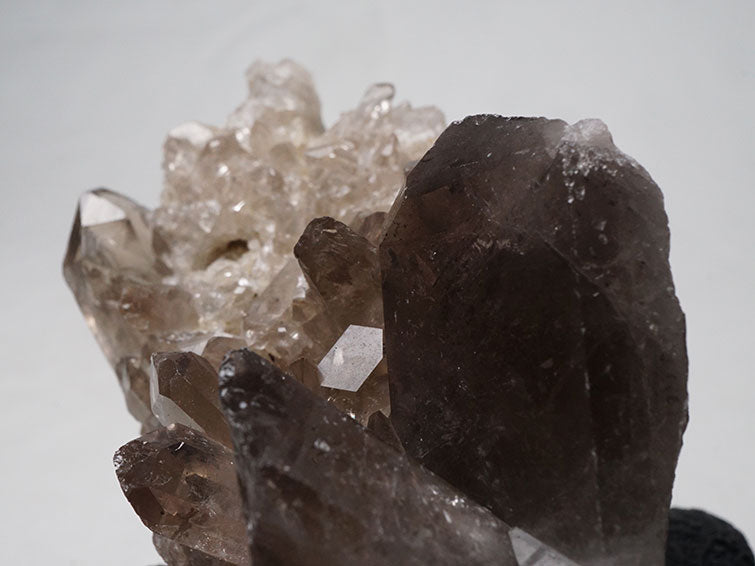 スモーキークォーツ クラスター 煙水晶 原石 モリオン 黒水晶 ブラジル産 一点物 282-518