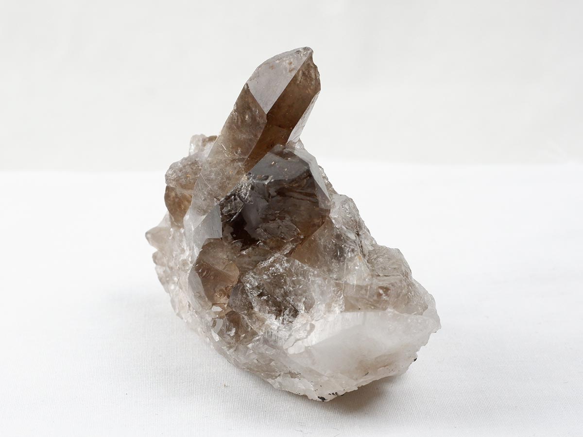 スモーキークォーツ クラスター ブラジル産 煙水晶 原石 一点物 282