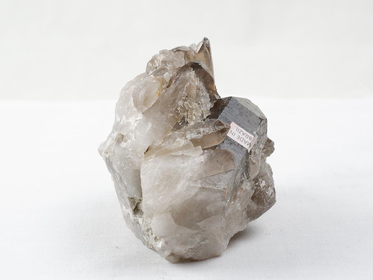 スモーキークォーツ クラスター ブラジル産 煙水晶 原石 一点物 282-725