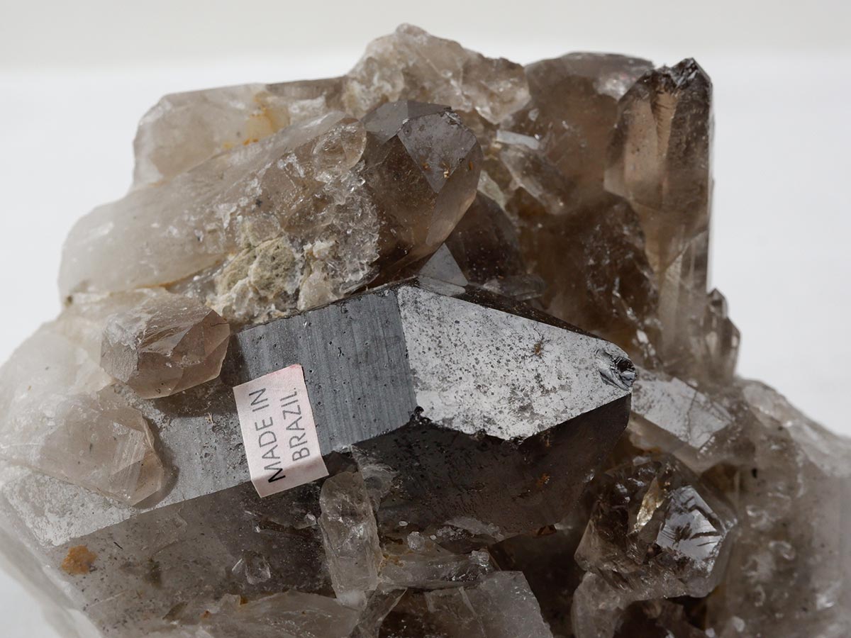 スモーキークォーツ クラスター ブラジル産 煙水晶 原石 一点物 282-725