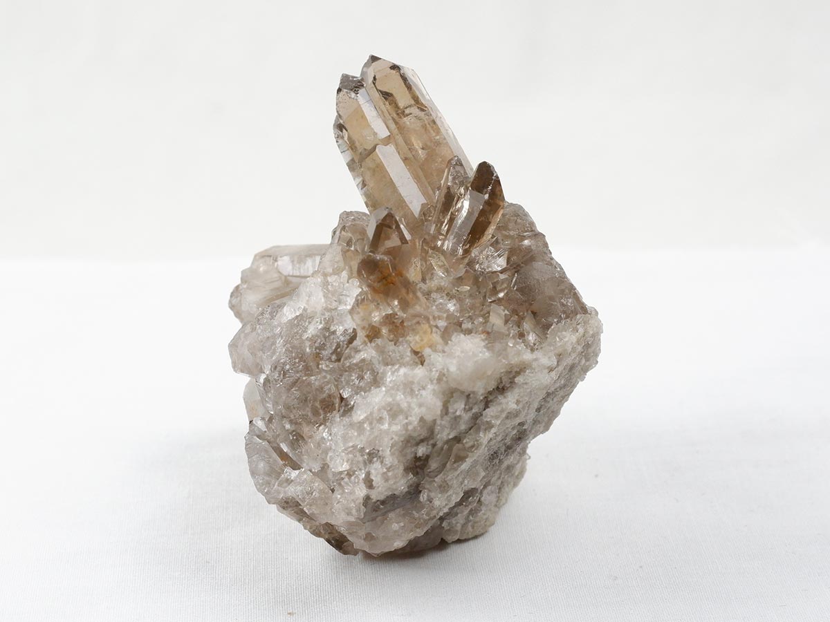 スモーキークォーツ クラスター ブラジル産 煙水晶 原石 一点物 282-726