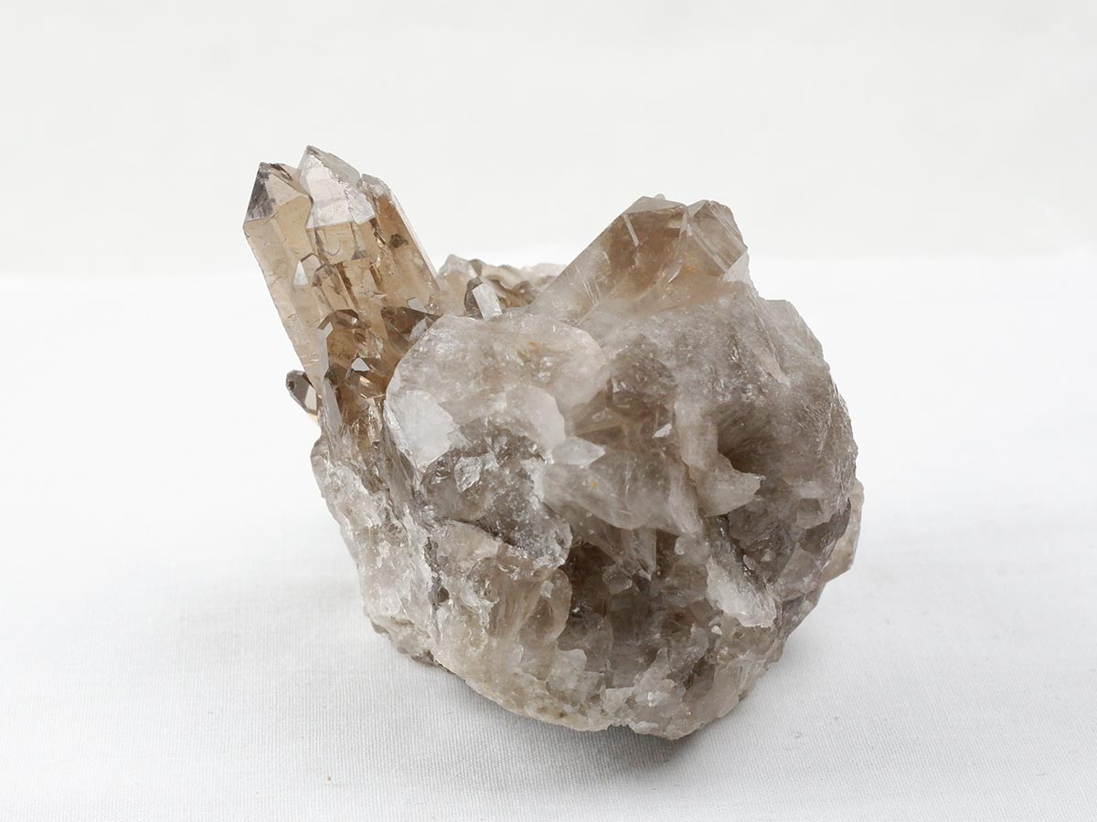 スモーキークォーツ クラスター ブラジル産 煙水晶 原石 一点物 282-726